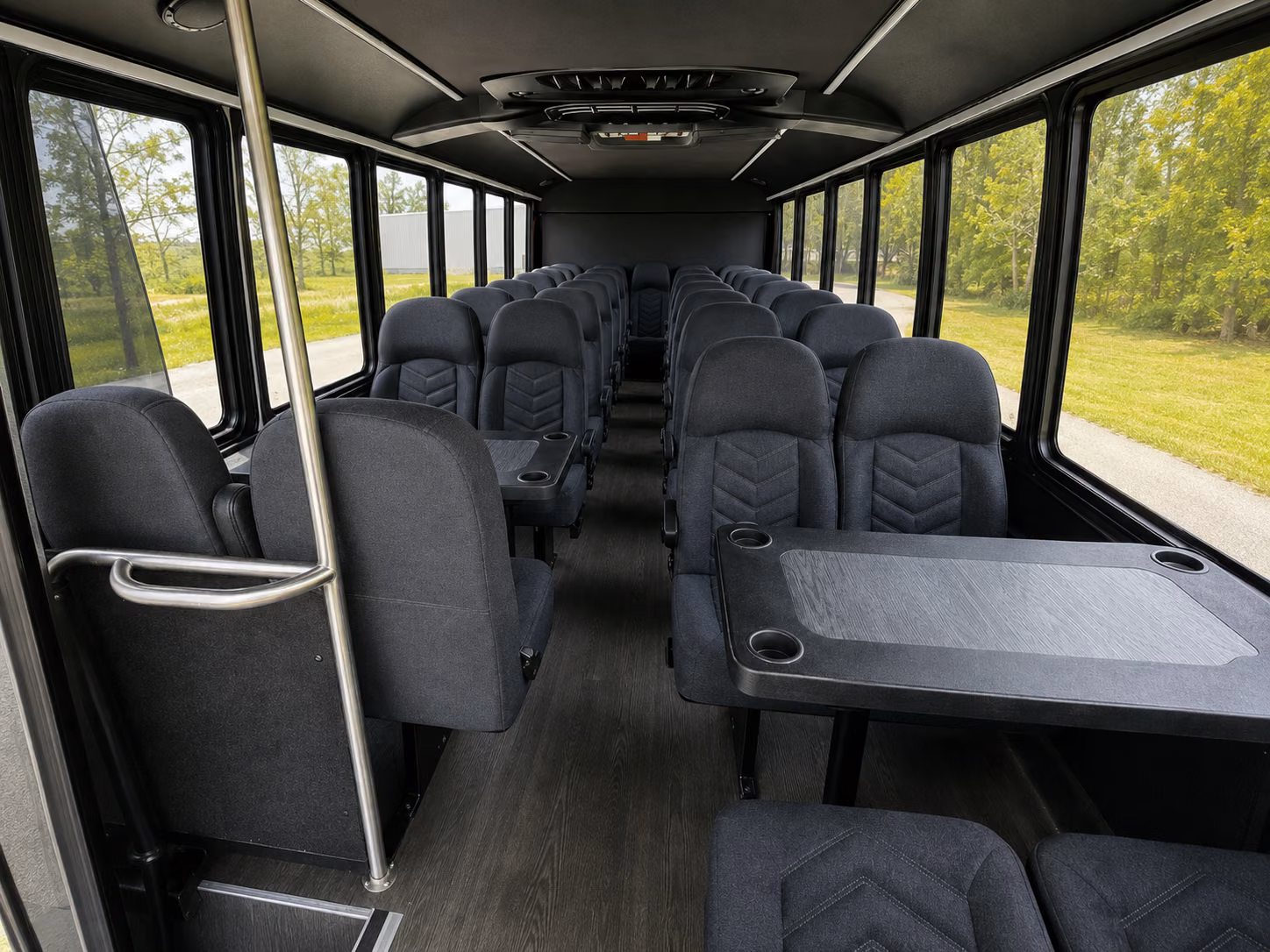cary 18 passenger minibus inside
