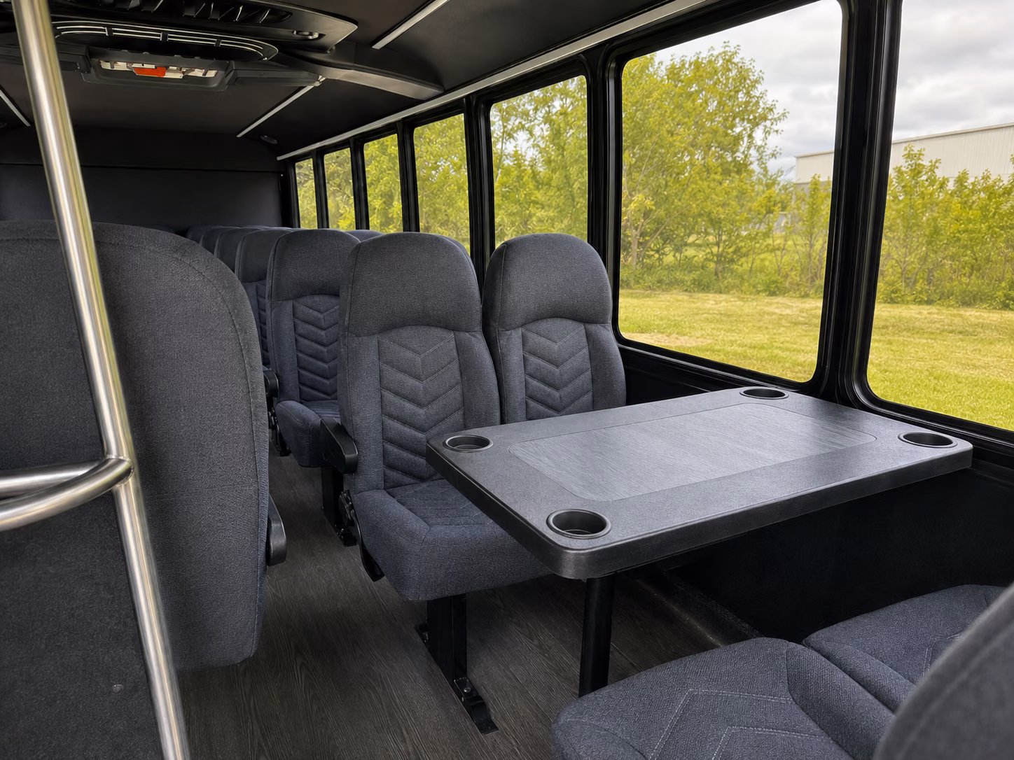 cary 20 passenger minibus inside