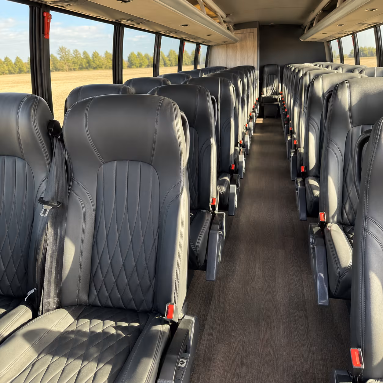 cary 28 passenger minibus inside