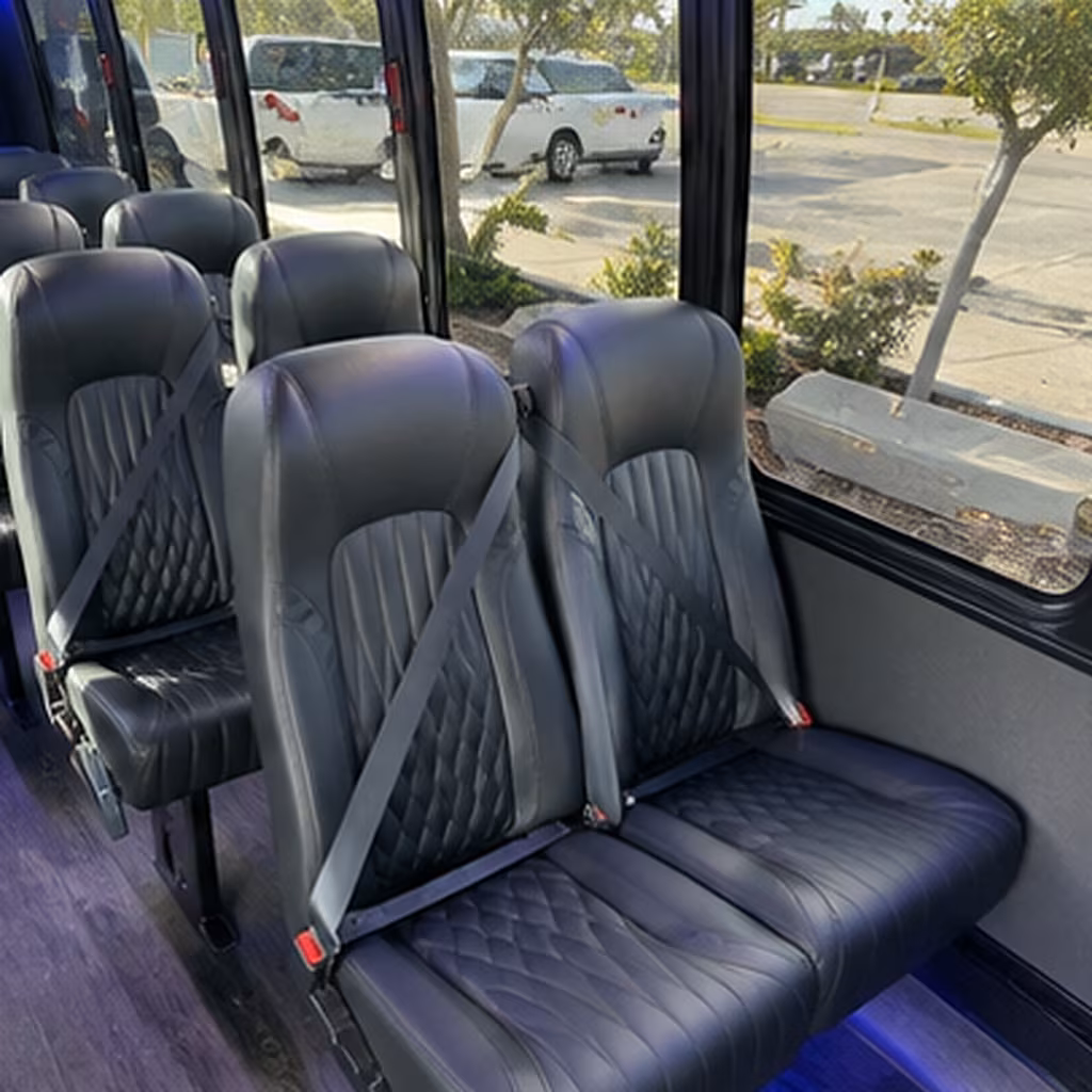 cary 30 passenger minibus inside