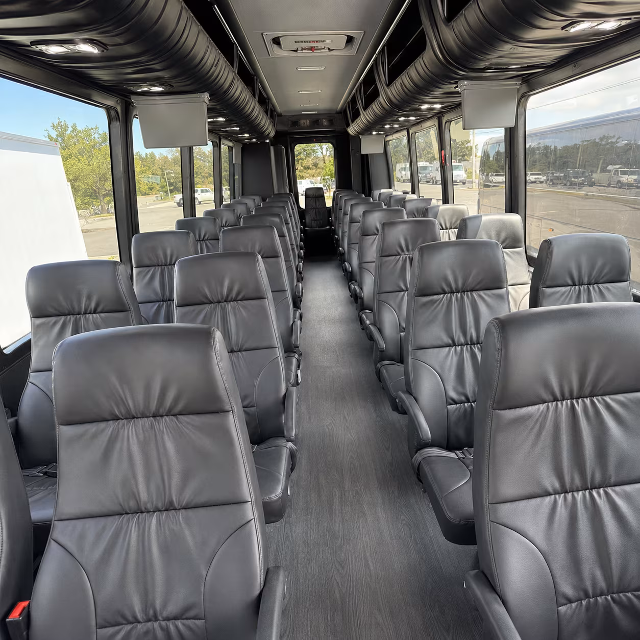 cary 35 passenger minibus inside