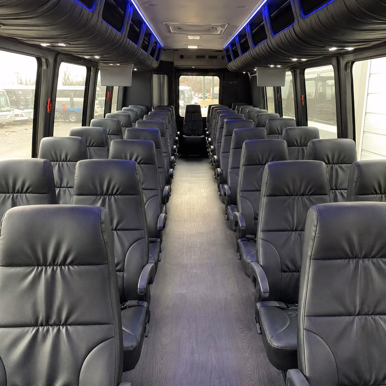 cary 35 passenger minibus interior