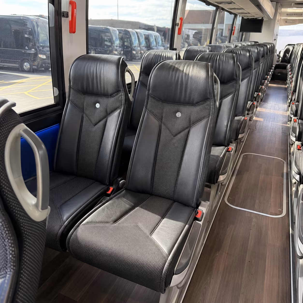 cary 40 passenger charter bus interior