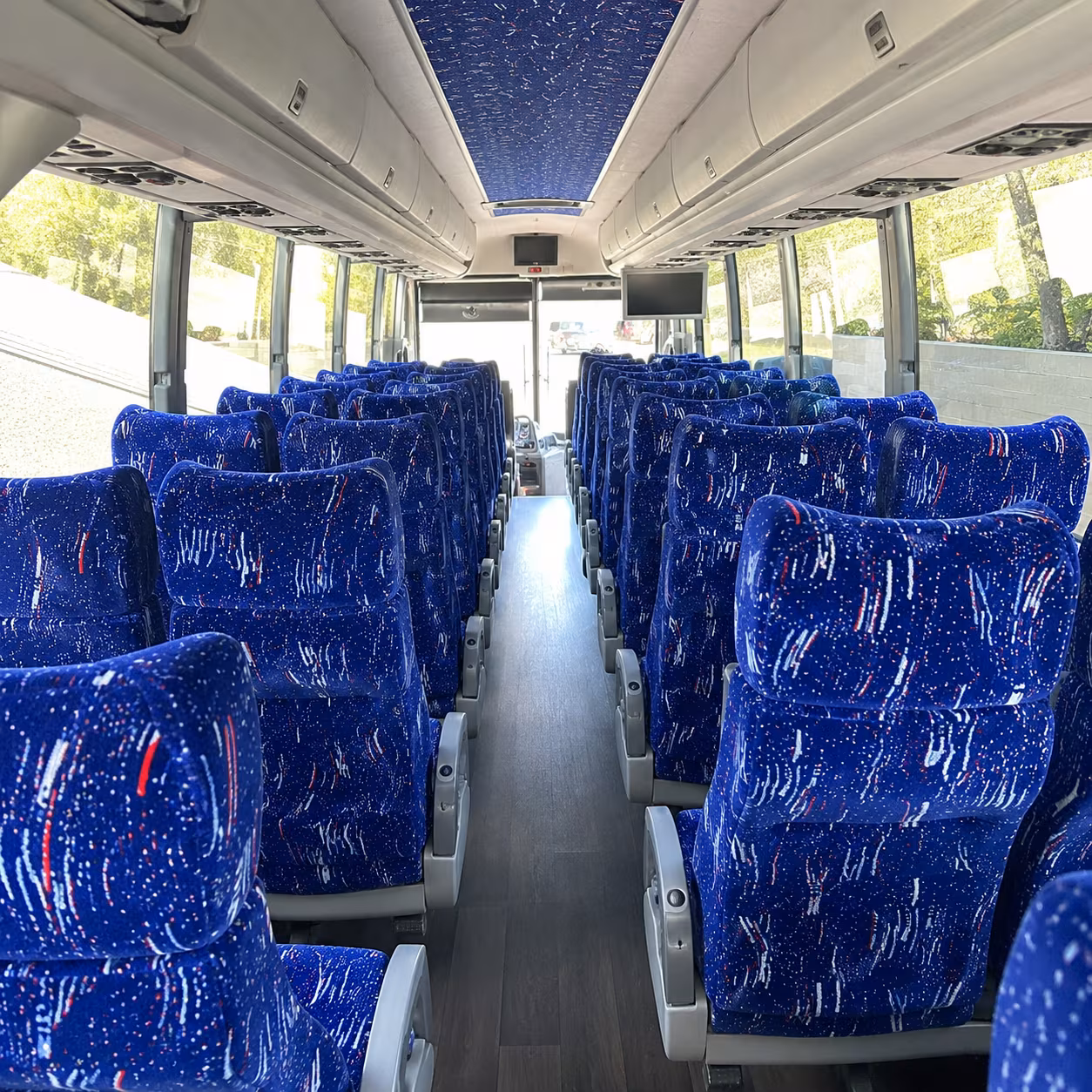 cary 50 passenger charter bus interior