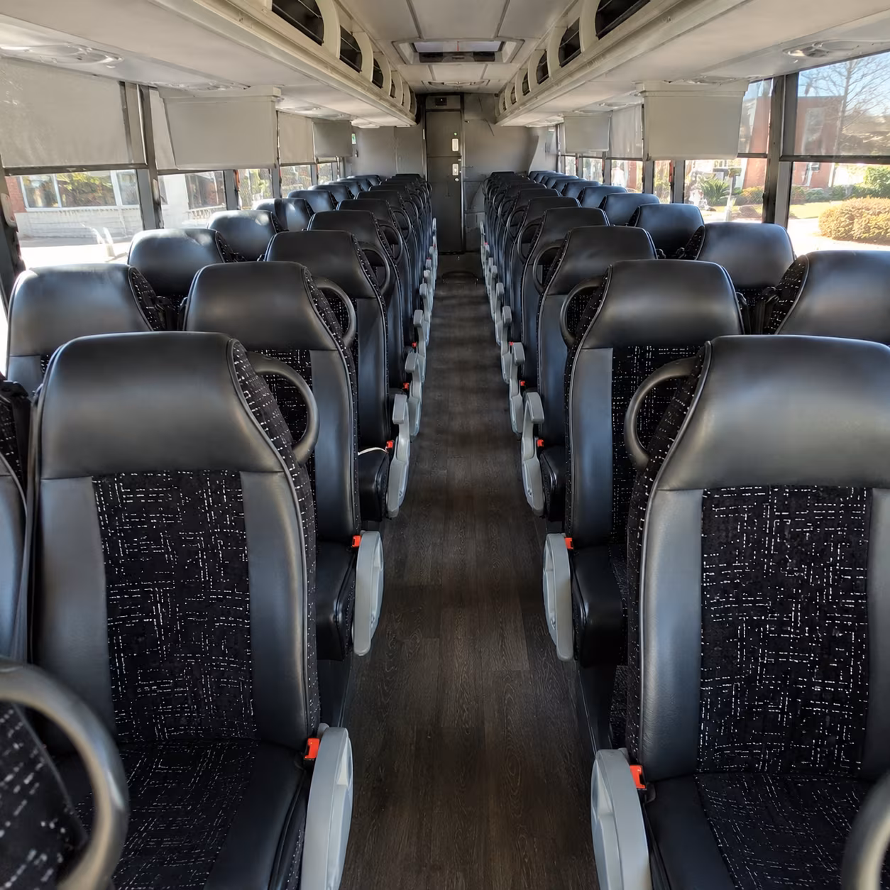 cary 54 passenger charter bus inside