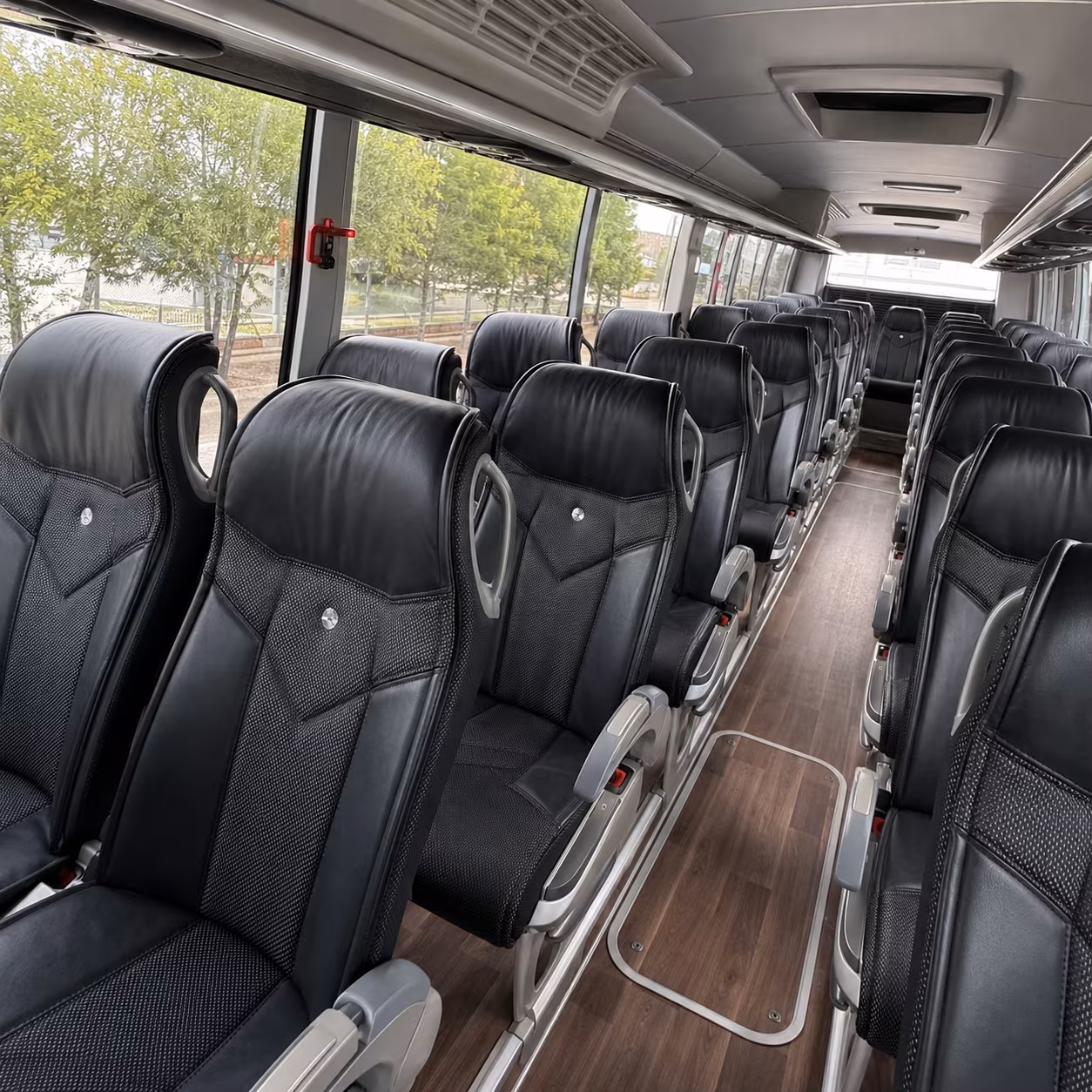 cary charter bus inside